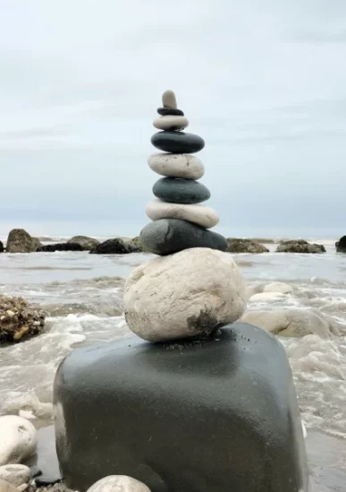 Stones by the beach